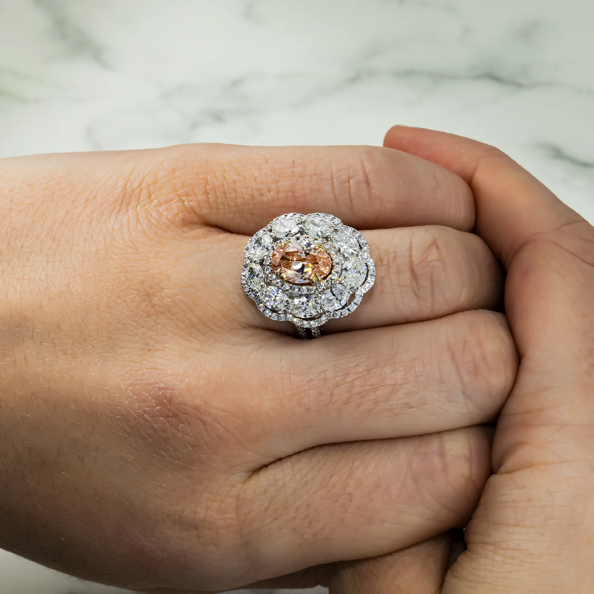 Uniqu Oval Shape Designer Ring