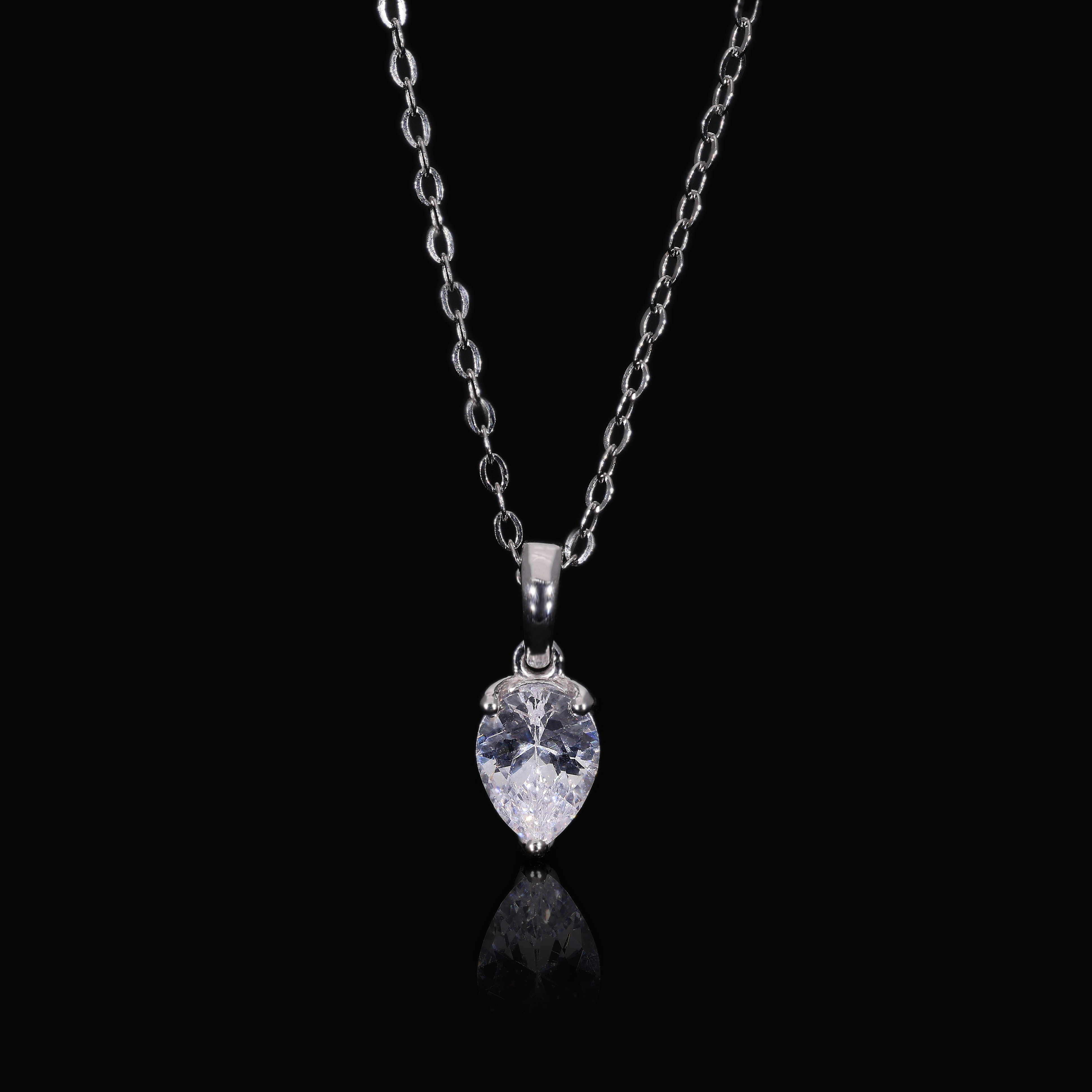 Pear Cut Lab Grown Diamond Pendant