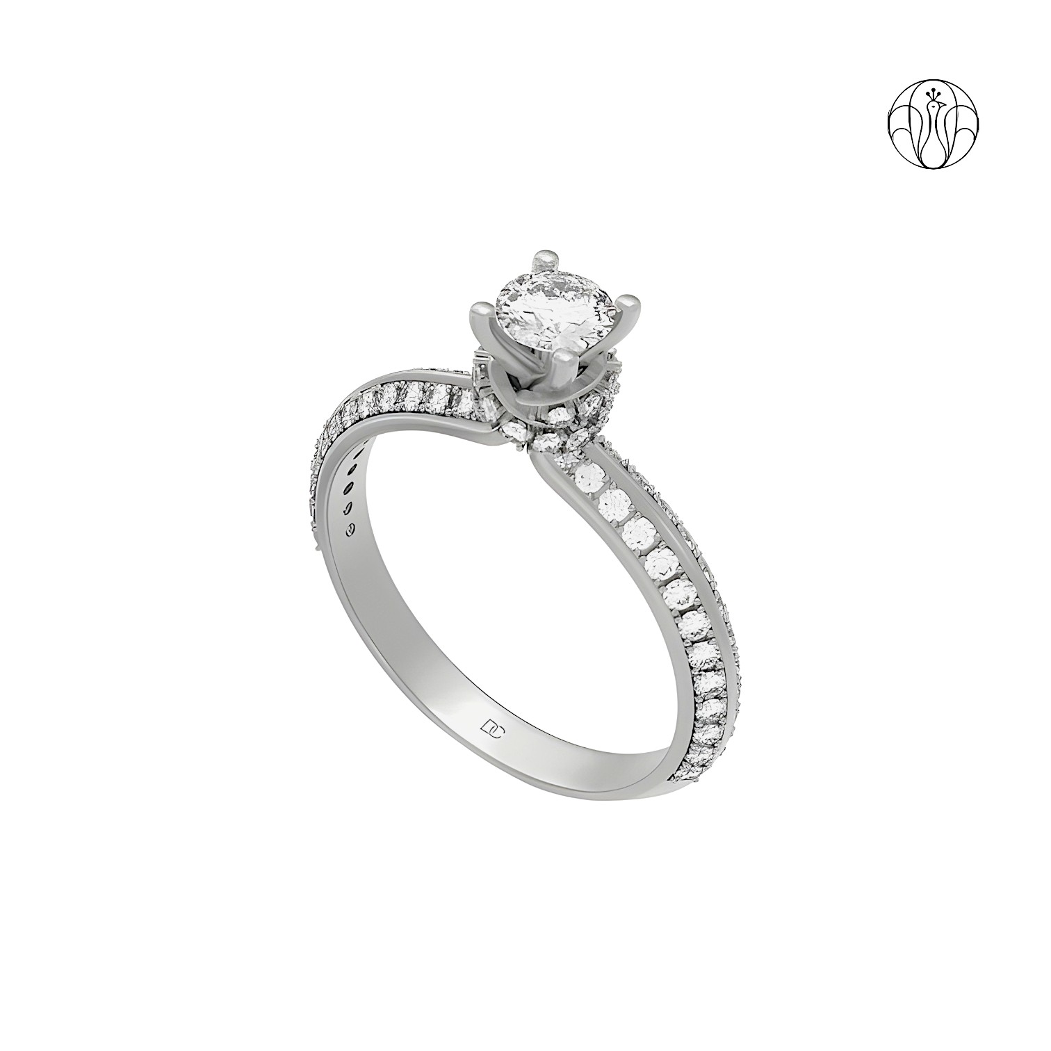 Liana Ring (CI. Zaveri)- 0.812 CTW 73 PCS VS1 Lab Grown Round Diamond Ring