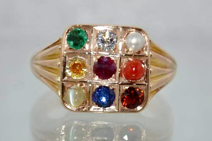 Navaratna Ring - 1 - CaratX Navaratna Ring Jewelry