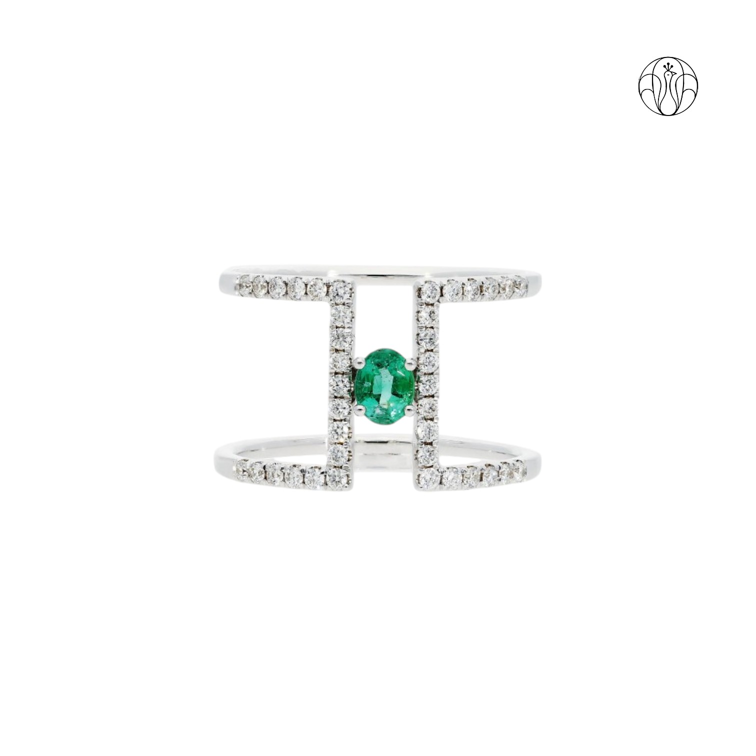 Myra Ring (CI. Zaveri)- 0.3 CTW 38 PCS VS1 Lab Grown Round Diamond Ring