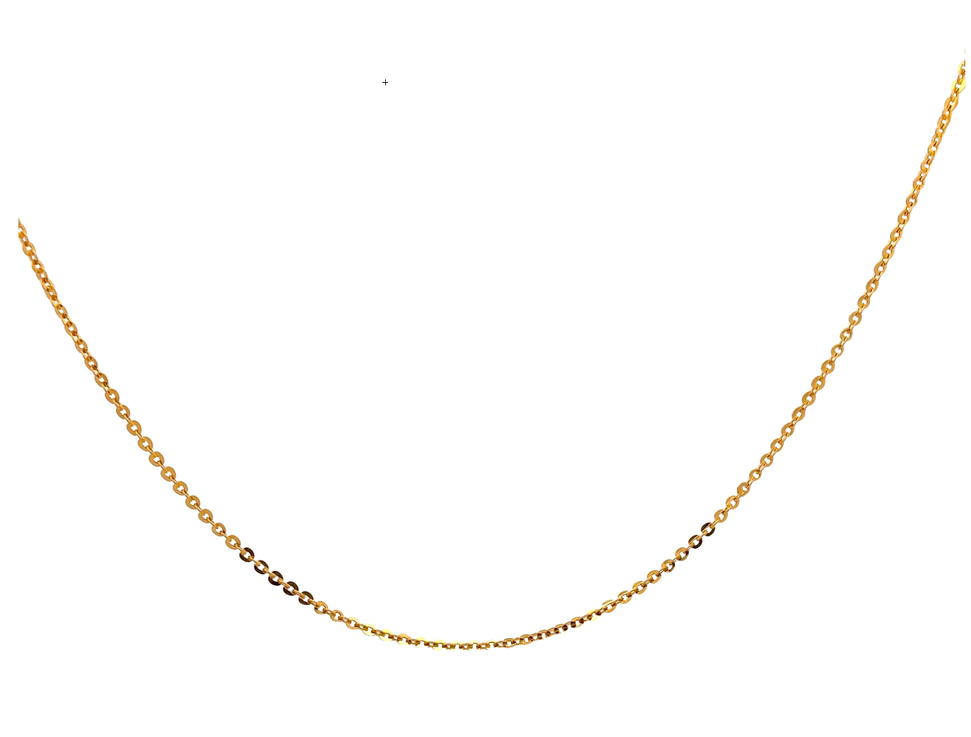 22k Light Cable Link Chain 18"