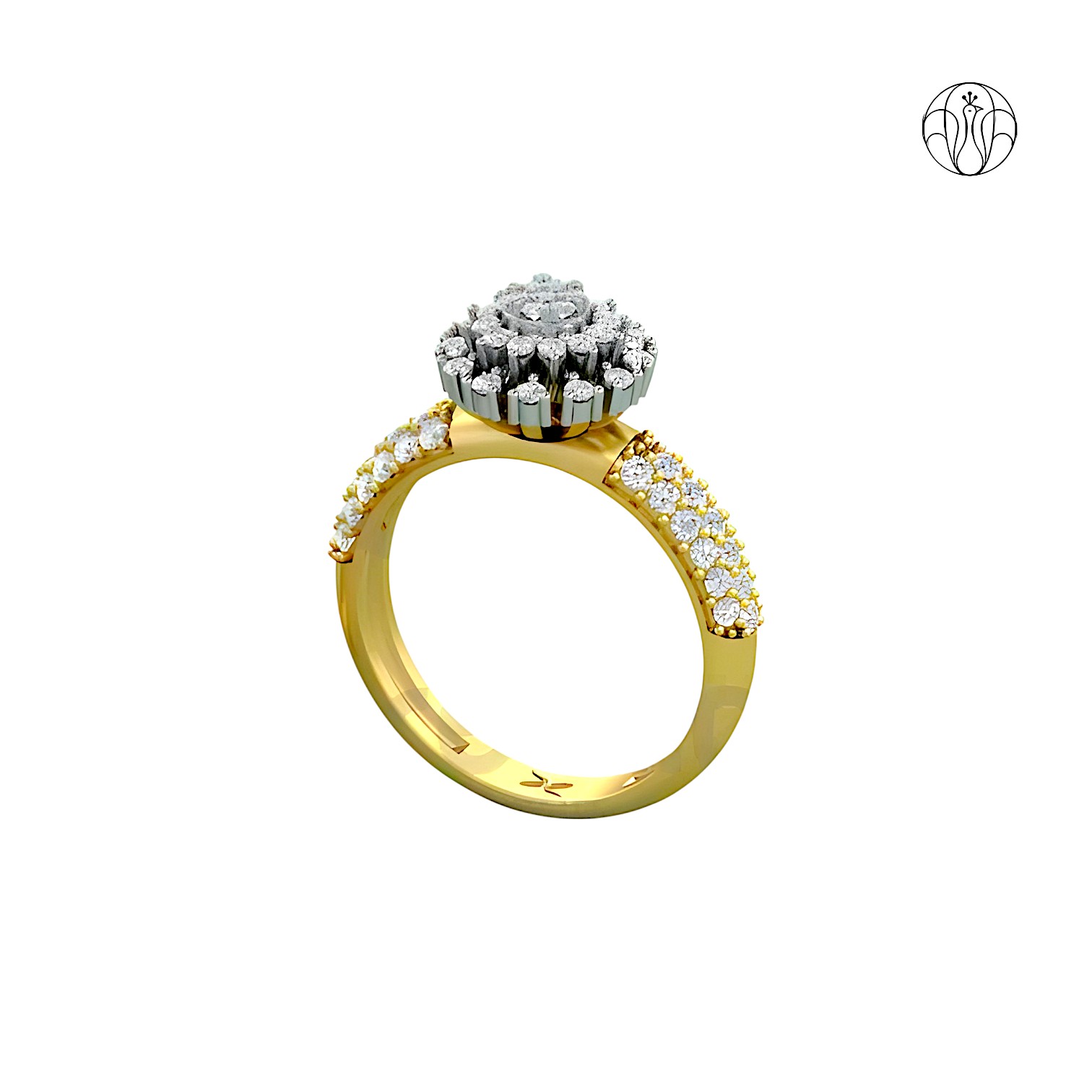 Nandini Ring (CI. Zaveri)- 0.8 CTW 67 PCS VS1 Lab Grown Round Diamond Ring