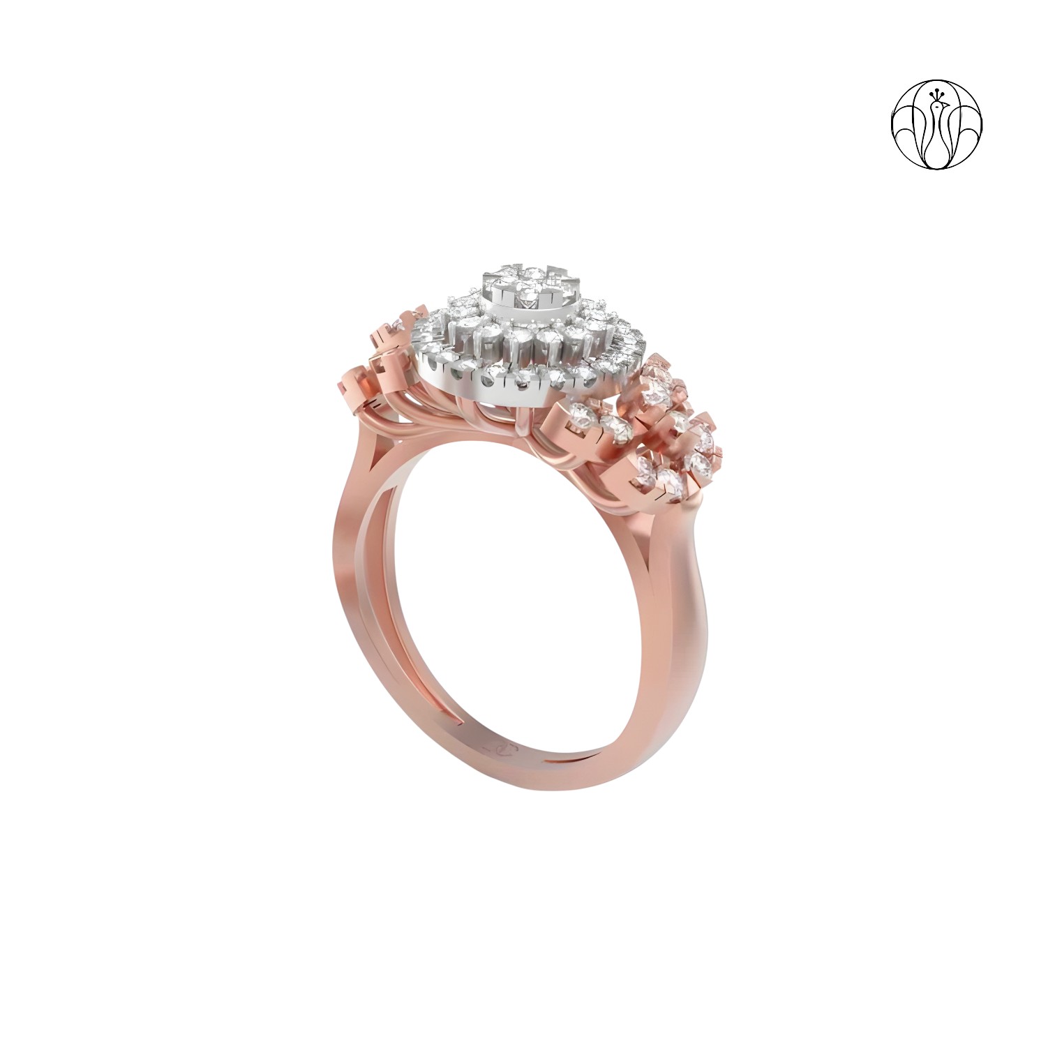 Tanirika Ring (CI. Zaveri)-  0.753 CTW 63 PCS VS1 Lab Grown Round Diamond Ring