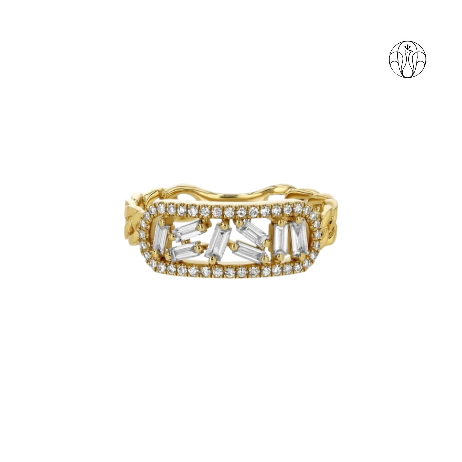 Ruhani Ring (CI. Zaveri)-  0.608 CTW 39 PCS VS1 Lab Grown Diamond White Gold Ring