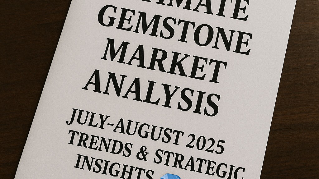 Ultimate Gemstone Market Analysis: July-August 2025 Trends & Strategic Insights 💎