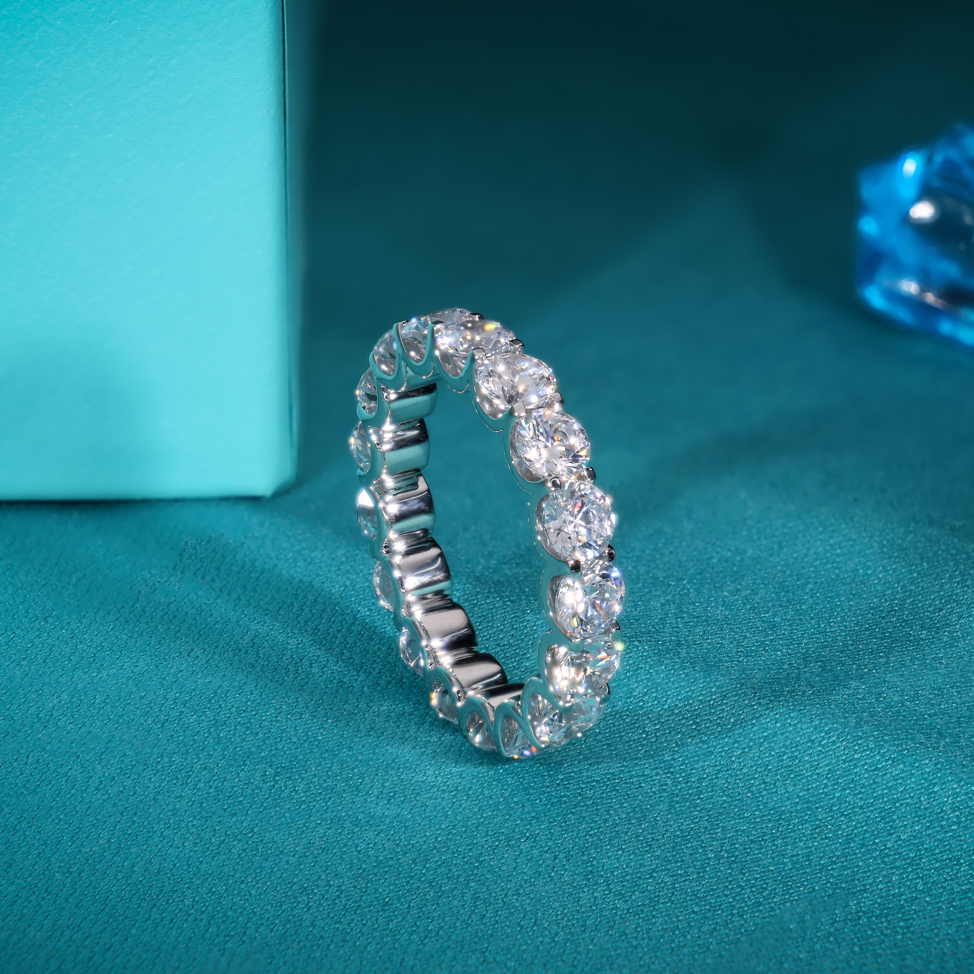 Lab Grown Diamond Band |Round Eternity Band