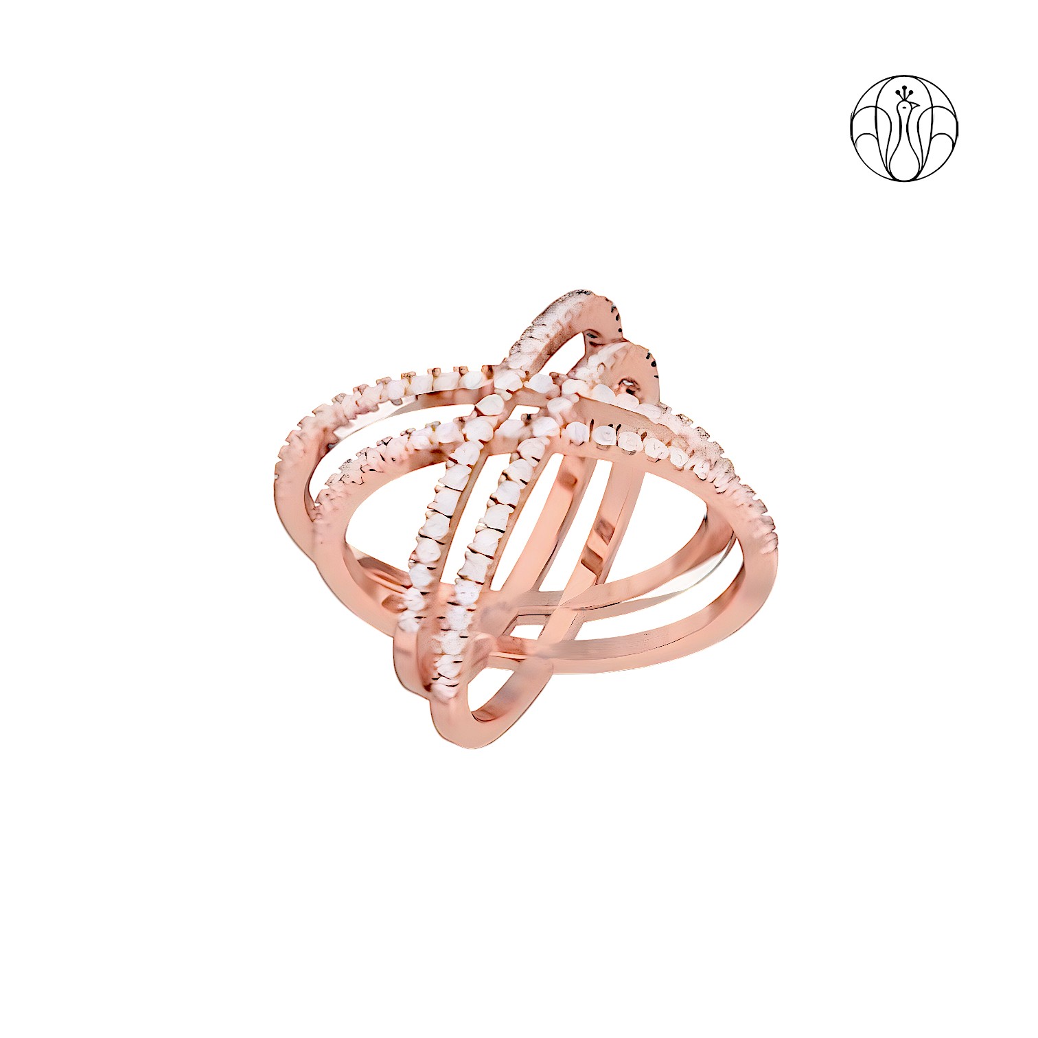 Iraaya Ring (CI. Zaveri)- 0.88 CTW 87 PCS VS1 Lab Grown Round Diamond Ring