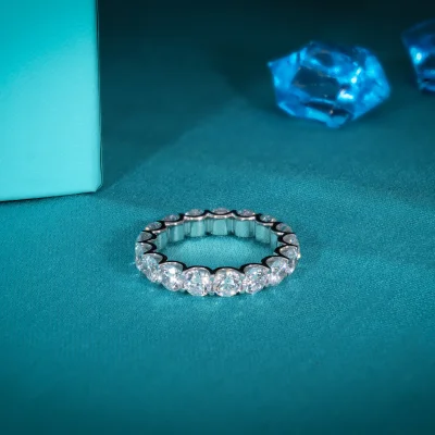 Lab Grown Diamond Band |Round Eternity Band