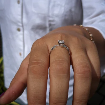 Princess Cut Solitaire Ring for Her