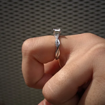 Princess Cut Solitaire Ring for Her