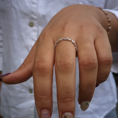 Pear Cut Lab Grown Diamond Eternity Band