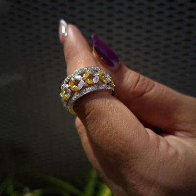 Fancy Marquise Diamond Band For Her