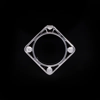 Carre Cut Lab Grown Diamond Ring