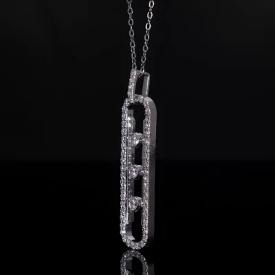 Lab Grown Diamond Twisted Infinity Pendant