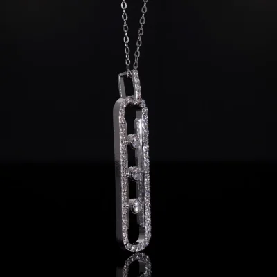 Lab Grown Diamond Twisted Infinity Pendant