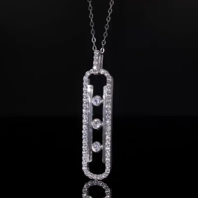 Lab Grown Diamond Twisted Infinity Pendant