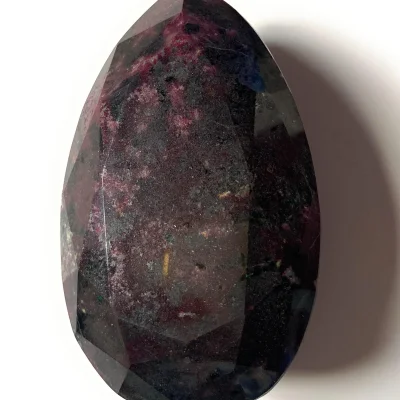 Giant Natural Ruby  2705 Carats  Dark Red Antique Pear Shape Natural Ruby Gemstone Certified Untreated Collector's Piece