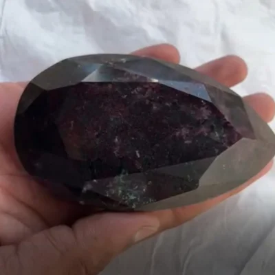 Giant Natural Ruby  2705 Carats  Dark Red Antique Pear Shape Natural Ruby Gemstone Certified Untreated Collector's Piece