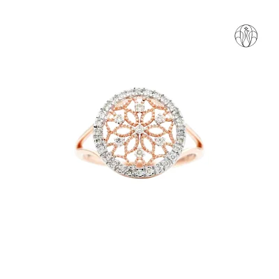 Stella Ring (CI. Zaveri)- 0.293 CTW 65 PCS VS1 Lab Grown Round Diamond  Ring
